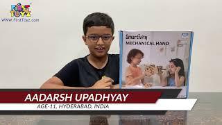 Unboxing, Making and Review of Smartivity Mechanical Hand DIY STEM Toy by Aadarsh Upadhyay