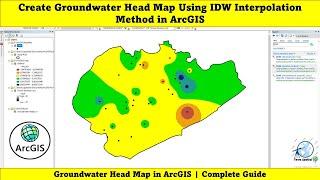 Create Groundwater Head Map Using IDW Interpolation Method in ArcGIS