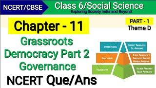 Class 6 Social Science Chapter 11 | Grassroots Democracy Part 2 | Local Government in Rural Areas