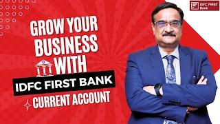 Grow your Business with IDFC FIRST Bank Current Account. Open your Current Account, online.