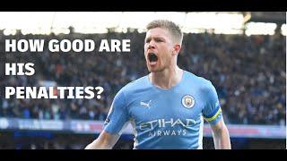 I found all of Kevin De Bruyne's Penalties in Manchester City