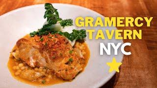 Eating at Gramercy Tavern. A Classic NYC Michelin Starred Restaurant