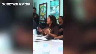 Gov  Mendoza on politicians who promised to provide sacks of rice to the rallyist yesterday