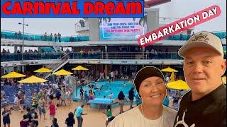 Carnival Dream Embarkation Day. Day 1 of Our 6 Day Caribbean Cruise!