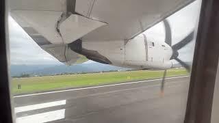 立榮航空UNI AIR B7-8722班次 B-17001 台東 - 松山 ATR72-600 左側窗景  Taitung - Taipei