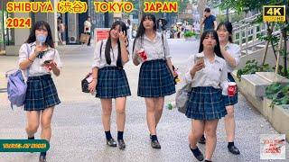 4k hdr japan travel 2024 | Walk in Shibuya (渋谷) Tokyo Japan |  Relaxing Natural City ambience