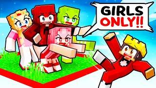 Stuck On CRAZY FAN GIRL ONLY Chunk In Minecraft!