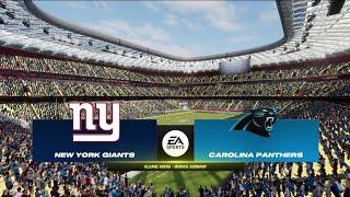 Giants vs Panthers Week 8 International Simulation Madden 25 Rosters