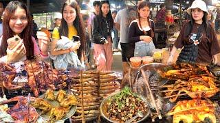 Extreme Popular Cambodian Street Food at the Countryside | Plenty of Delicious Street Food for Lunch