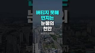 버티지 못해 던지는 '눈물의 천안 아파트'