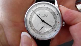 NOMOS Glashütte Zürich Weltzeit GMT watch