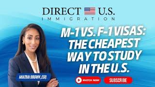 M-1 vs F-1 Visas | The Cheapest Way to Study in the U.S. || Direct U.S. Immigration || ASM Center