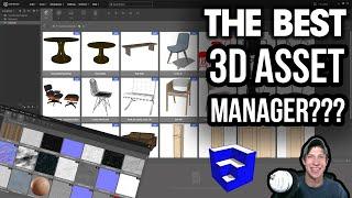 The Best FREE 3D ASSET MANAGER? Managing 3D Model and Material Libraries with Connecter!