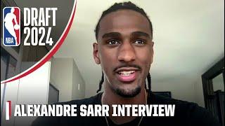 Alexandre Sarr walks me through his day after being drafted to the Wizards | NBA on ESPN