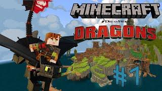 Hiccup & Toothless in MINECRAFT! : Minecraft How To Train Your Dragon DLC