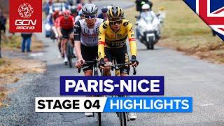 Pogačar vs Vingegaard! Titans On The Attack On Summit Finish | Paris-Nice 2023 Highlights - Stage 4