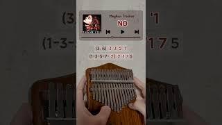 How to play Meghan Trainor 'NO' easily(?) | Kalimba Tutorial #shorts