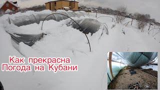 17/21Как выстояли балаганы, туннели, теплицы после 40см снега- выпавшего за одну ночь?