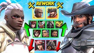 REWORKS DE CASSIDY Y SOJOURN!! TODOS LOS CAMBIOS de la SEASON 11 de Overwatch 2