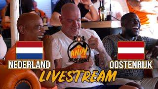 Nederland - Oostenrijk | LIVE Bij Andy Thuis op de Bank! Met Royston Drenthe & Glenn Helder!