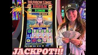 Changed the strategy and hit the JACKPOT #jackpot #dragonlink #slots #casino #winner