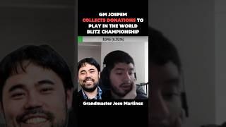 Hikaru Nakamura DONATES $2000 to Grandmaster Jose Martinez on STREAM