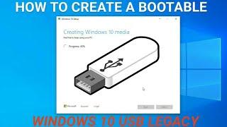 How to Create a Legacy MBR Bootable USB with Windows 10 for older Laptops and Desktop PCs Guide 2019