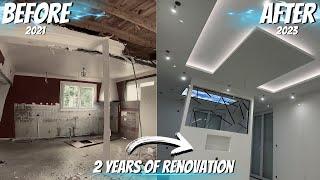 Transformation d'une vieille Maison de 1970 !!! Timelapse 2 ans de Rénovation !!!