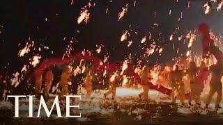 Artists Perform Fire Dragon Dance In Southwest China To Celebrate Spring Festival | TIME