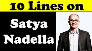 10 Lines on Satya Nadella in English || Satya Nadella || Teaching Banyan
