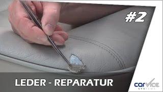 Leder und Vinylreparatur so geht`s !   Teil #2     Smart Repair Lederreparatur Riss, Dreiangel