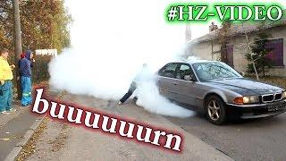 Burnout TEST 740i V8 aneb kasuv nový motoris | HZ-VIDEO