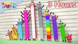 Spring Fun Sums| 3 hours of Numberblocks full episodes | Maths for Kids | Learn to Count