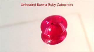 Natural Unheat Burma Ruby - 4 Carats Cabochon C.Dunaigre Certified - by Gandhi Enterprises