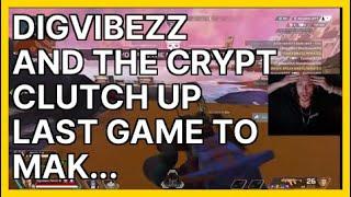 Digvibezz and The Crypt clutch up last game t... | Apex Legends Highlights