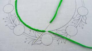 Wow! It's Just Amazing Idea! Hand Embroidery Super Creative Floral Neck Line Embroidery Design