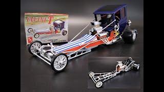 Infini-T Ford Model T Hemi Dragster Custom Hot Rod 1/25 Scale Model Kit Build Review AMT1258 AMT