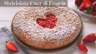 TORTA SBRICIOLATA CUOR DI FRAGOLE  Ricetta Facile di Lorenzo in cucina