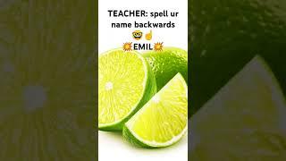 SPELL UR NAME BACKWARDS #mine name is emil#comedy