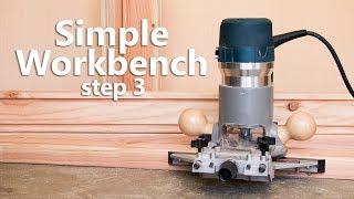 How to make a workbench - step 3 building stretchers for the workbench