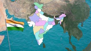 India Geography - 2021 Updated States & Territories | Remake | Fan Song by Kxvin (1.5K Subs Special)