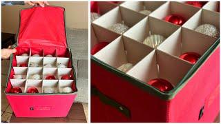 Christmas Ornaments Storage Box Unboxing & Review