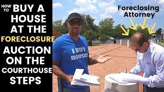 How to buy a house at the foreclosure auction on courthouse steps from the bank