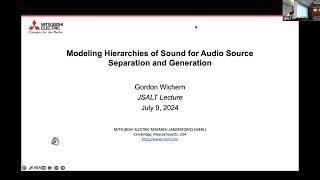 2024 JSALT Gordon Wichern,  Modeling Hierarchies of Sound for Audio Source Separation and Generation