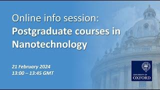 Postgraduate courses in Nanotechnology