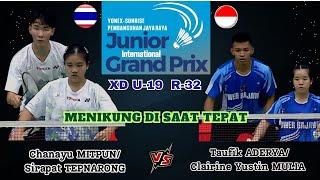 Taufik ADERYA/Clairine Y MULIA (INA) vs Chanayu MITPUN/TEPNARONG (THA) | XD U-19 R-32 JIGP 2024