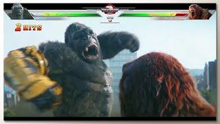 Godzilla & Kong vs Scar King with Healthbars | GxK 2: TNE (Trailer ) | Concept Game UI 5