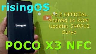 risingOS v2.2 OFFICIAL for Poco X3 Android 14 ROM Update: 240510