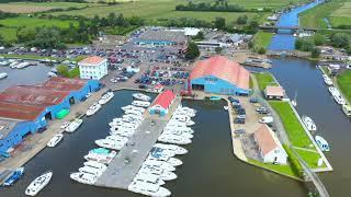 HERBERT WOODS BOATYARD POTTER HEIGHAM RIVER THURNE NORFOLK BROADS DJI MAVIC 2 PRO