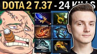 Pudge Dota 2 7.37 Miracle with 24 Kills and Rattlecage - TI14